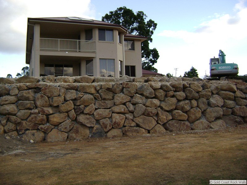 Rock Retaining Walls Excavations Gallery Gold Coast
