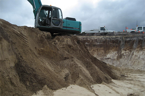 Bulk sand excavation