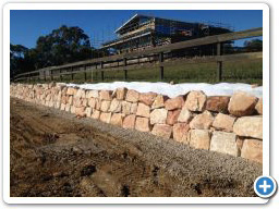 Rock walls on the Gold Coast